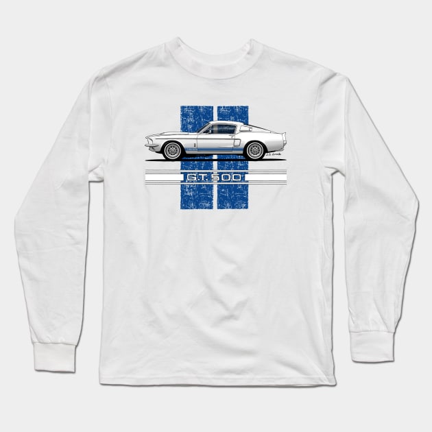 Classic muscle car Long Sleeve T-Shirt by jaagdesign